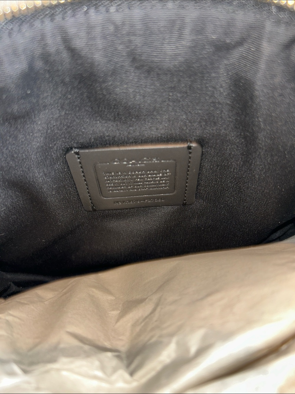 NWT Coach mini Kelsey satchel black - Picture 5 of 9